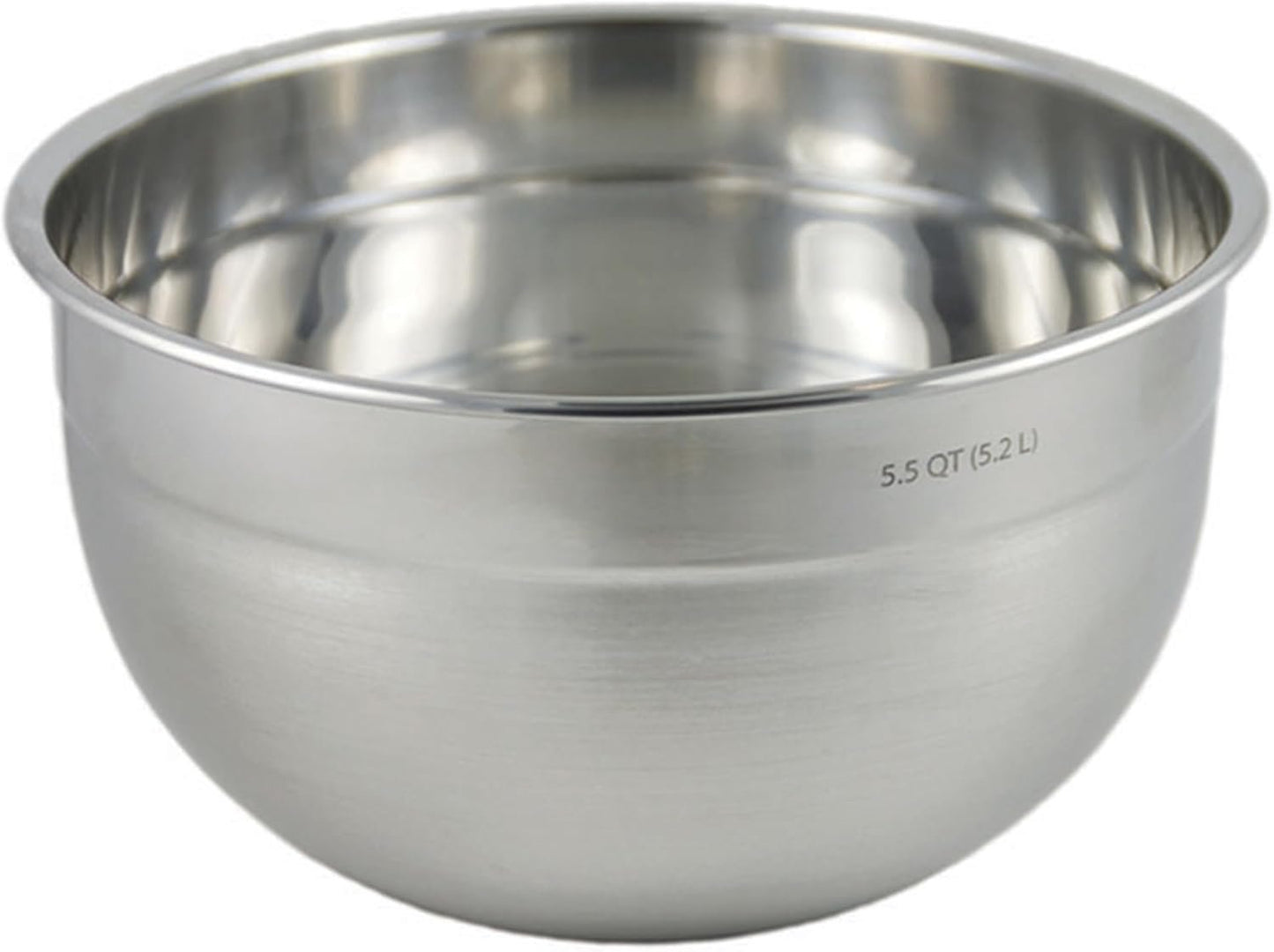 Tovolo Stainless Steel Mixing Bowl (5.5 Quart) - Kitchen & Home Essential for Food Storage, Serving, Salad, Food Prep, Baking, & Cooking/Dishwasher Safe