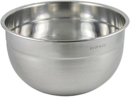 Tovolo Stainless Steel Mixing Bowl (5.5 Quart) - Kitchen & Home Essential for Food Storage, Serving, Salad, Food Prep, Baking, & Cooking/Dishwasher Safe