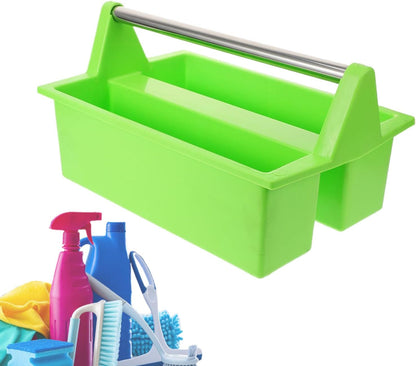 Cleaning Bucket, Multipurpose Cleaning Storage Basket with Handle, Large Capacity Lightweight Organizer Bin, Portable Utility Tool Box for Dorm Room, Home Use, Car Care, Bathroom Supplies