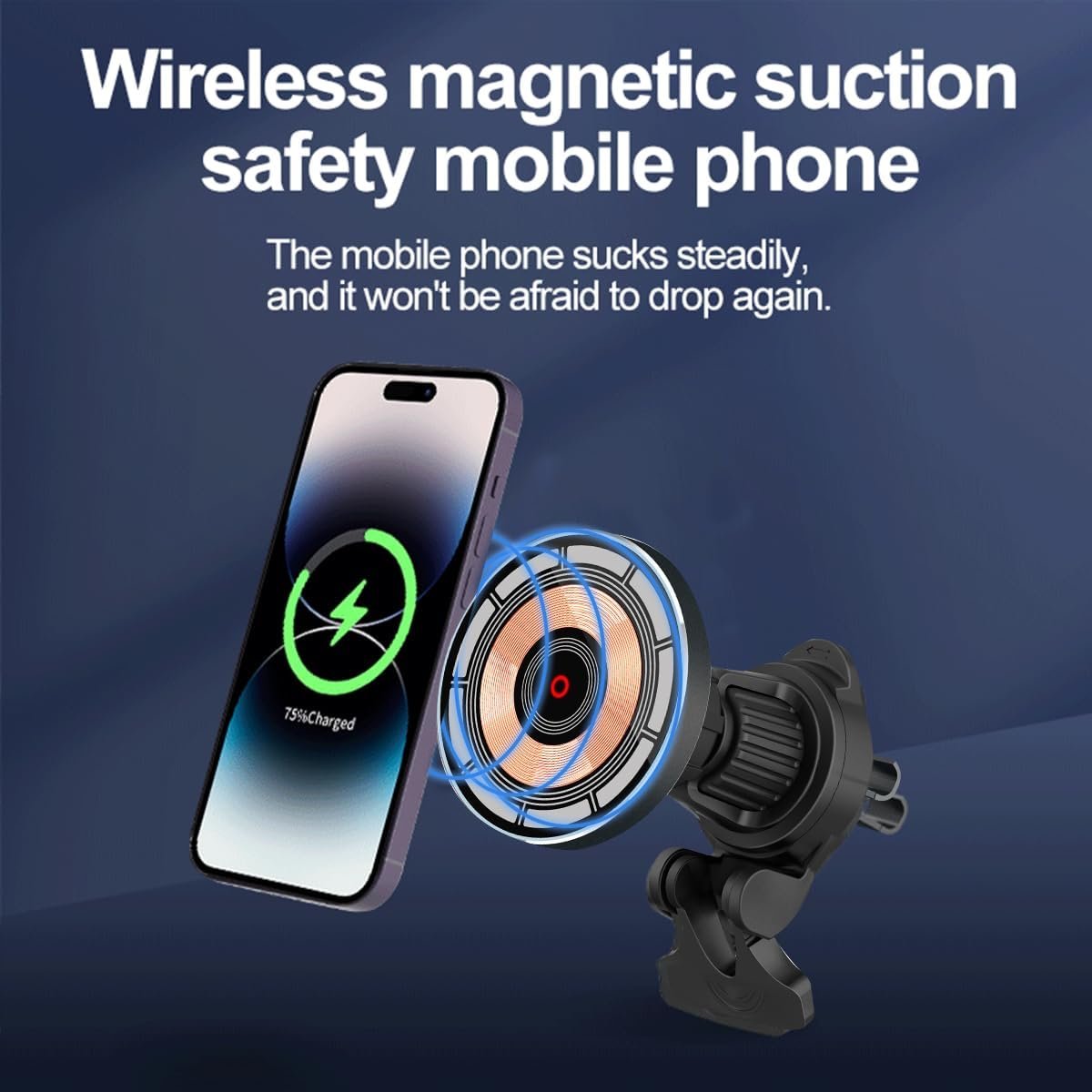 for MagSafe Car Mount Charger, 15W Fast Charging Magnetic Wireless Car Charger, Magnetic Phone Mount Holder for Magsafe Charger Car Phone Holder Vent Fits iPhone 15 14 13 12
