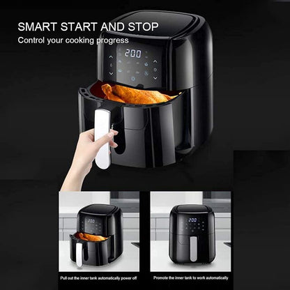 Air Fryer for Home Use 6L Fryer for Home Use with Eight s Timing Frieshine for Office Touch Screen Control Comfortable Anniversary Efficency