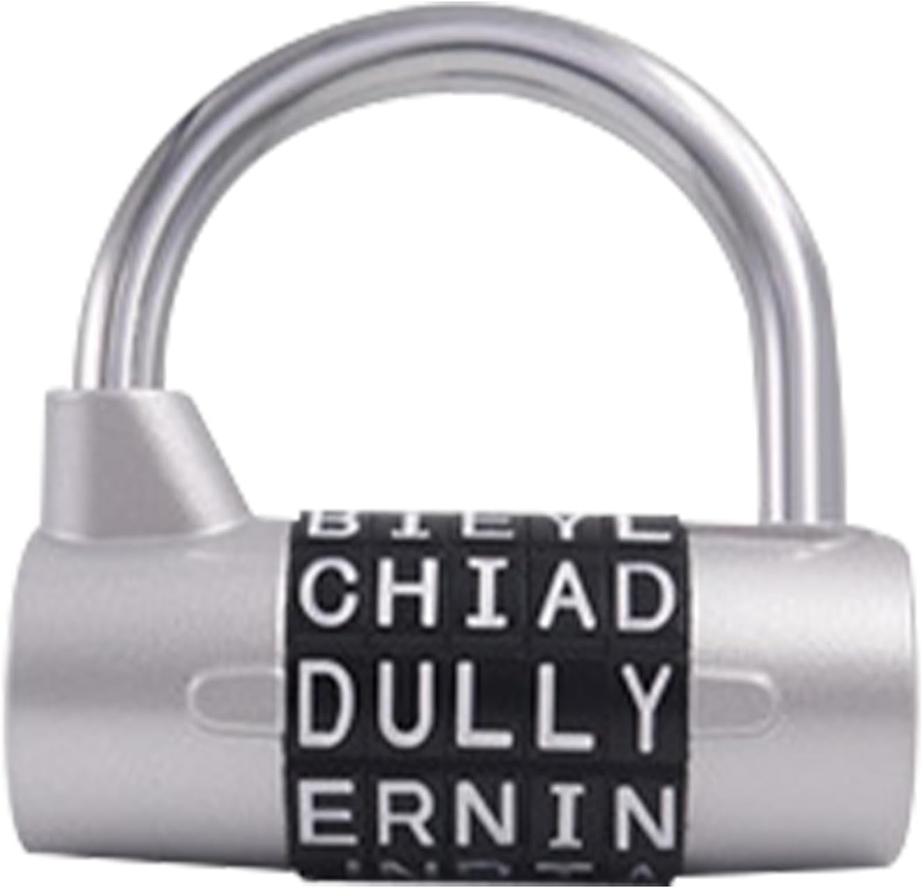 Word Lock, Locker Combination Padlock, Heavy Duty Password Lock, for Door, 2.52 x 2.48 x 1.18 inches, Chain, Luggage, Drawer, Cabinet Safety, Security Locking Tool, Travel Protection