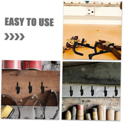 GANAZONO 40Pcs Plastic Pegboard Hooks for Garage Hanging Storage for Tools Items Easy Installation for Home Organization and Efficient Workspace