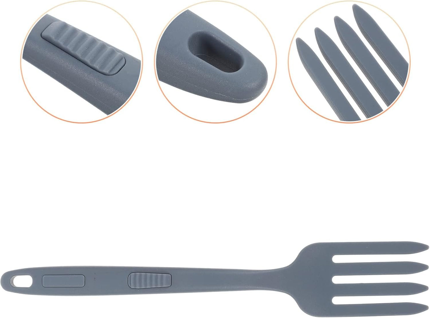 DECHOUS Grandi Forchette Per Cucinare Utensili in Silicone Forchetta Per Insalata Di Pasta Gadget Da Cucina Per La Casa Design Ergonomico