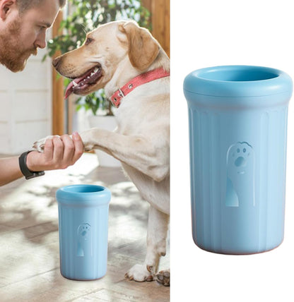 Dog Paw Washer - Pet Muddy Foot Cleaning Cup,Detachable Portable Pet Paw Washer with Soft Bristle for Daily Grooming, Post-Walk Cleaning, Camping & Travel
