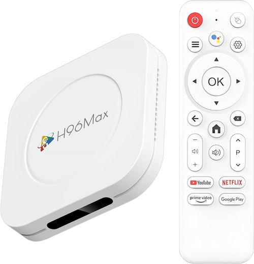 LEFFOT M1 Plus Android 14.0 TV Box 2025, 4K Ultra HD Smart TV Box, 4GB RAM + 32GB ROM, Support HDR10+, 2.4G & 5G WiFi 6, 100M Ethernet, BT 5.4, Voice Control, RK3528 Quad Core ARM Cortex-A53