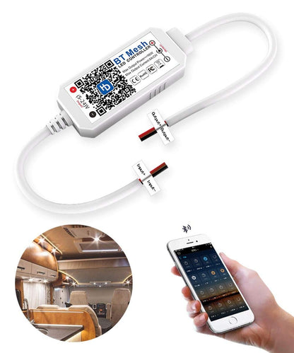 Smart DC 12V Dimmer Switch for LED RV Lights Interior, Halogen, Incandescent - RV Accessories, Auto, Truck, Camper, Puck and Strip Lighting