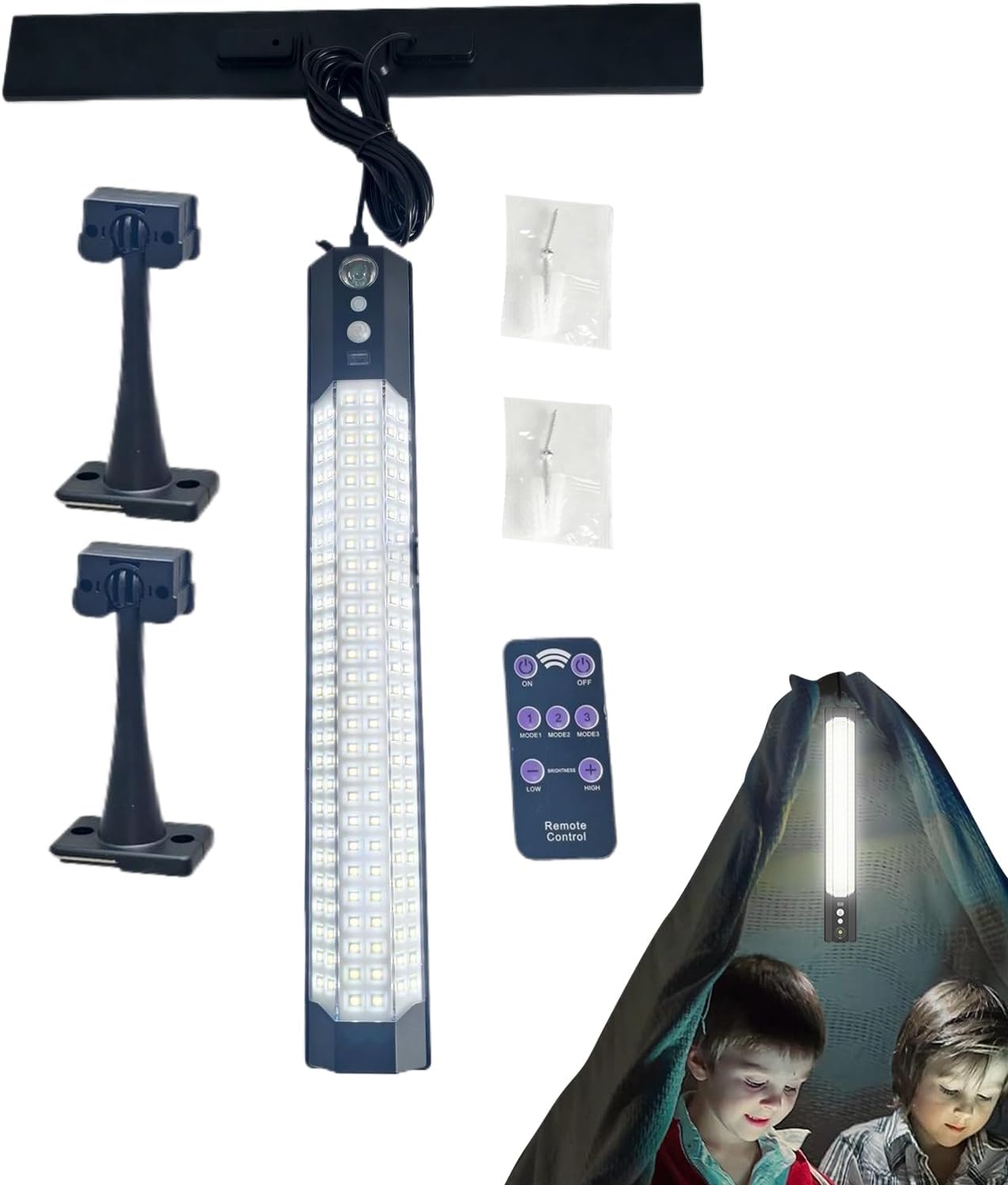 Nuyhgtr Solar Lights Outdoor, Usb Rechargeable Led Light, Smart Porch Lamp with Remote Control, Waterproof Solar Lighting for Barn Garage, Garden Fence, and Yard Use, White