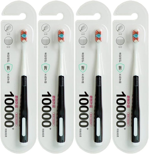 HAWILLOSCH Toothbrush 4pcs Gentle Toothbrush Heads Soft Brush Hair for Postpartum Oral Care Random Color