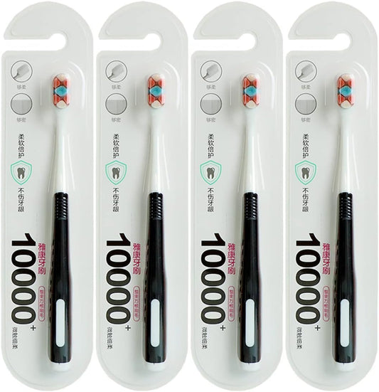 HAWILLOSCH Toothbrush 4pcs Gentle Toothbrush Heads Soft Brush Hair for Postpartum Oral Care Random Color
