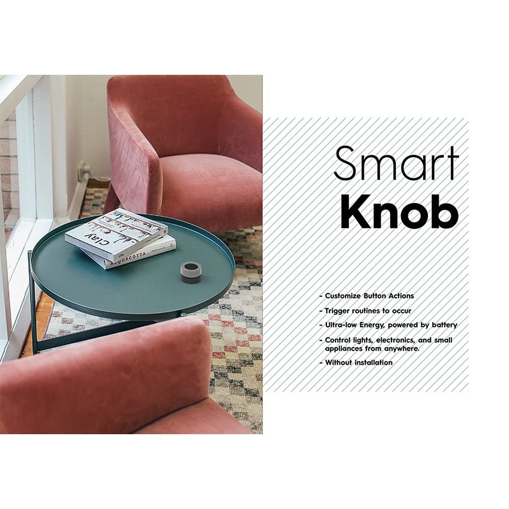 ZigBee 3.0 Smart Rotary Knob Switch, Multi Scene Intelligent Control Knob, Home Automation Switch with Remote APP, Voice Control & Customizable Lighting Device Triggers