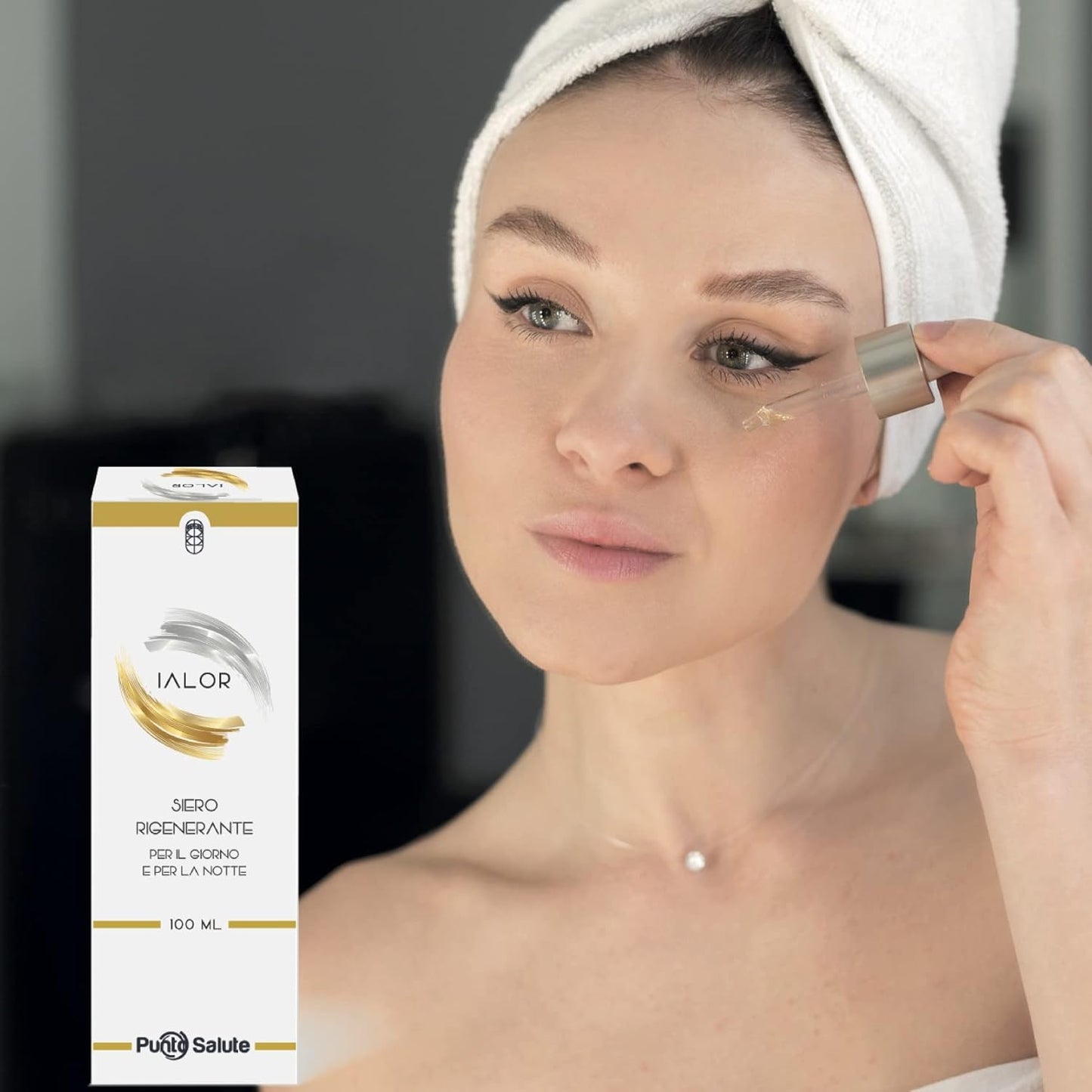 SEB - Hyalor Serum – 100 ml in Airless Bottle, Anti-Age, Natural, Hyaluronic Acid, Silver Gold and Colloidal Copper, Coenzyme Q10 and Organic Silicon