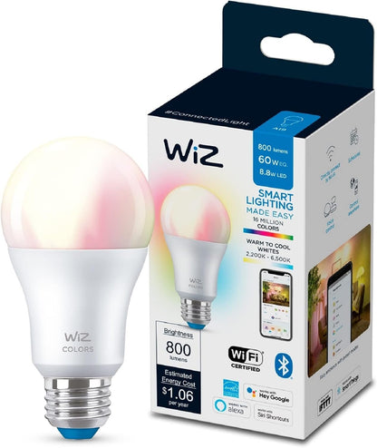 WiZ WiFi Controllable Warm to Cold Light A19 Bulb - Compatible with Alexa