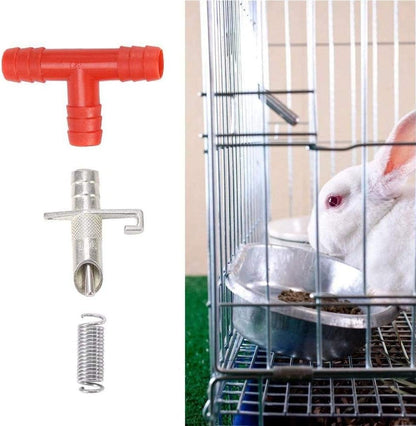 Nipple Drinker, 10 Pcs Automatic Water Feeder Nipple Waterer Rodent Watering System for Rabbit Bunny Guinea Ferret Mice