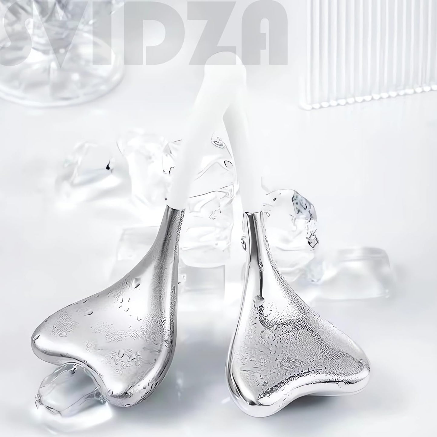 Facial Skin Care Tools for Women, Ice Globes for Face Massage, Unbreakable 304 Stainless Steel Cryo Sticks, Gifts for Women - with a Storage Case