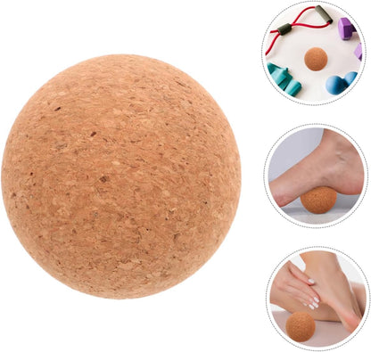 Toyvian Palla Da Yoga Massager Muscolare Palline Da Massaggio Sfera Di Sughero Massaggiatori Per La Schiena Massaggio Palla Per Il Retro Palla Rotolante Trucioli Di Sughero