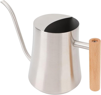 Elegante Lattina a Bordo Interno con Manico da Becco e in Legno - Design in Acciaio Colorato per Piante Domestiche, Ers, Succulente e Bonsai L Opachi Opachi (#3)