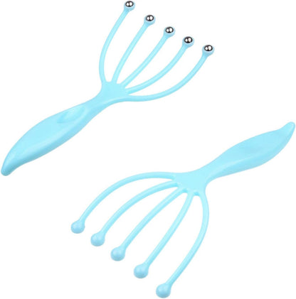 Scalp Massage Kit - 2x Scalp Scratcher, 1x Roller Ball Claw Massager and 1x Shampoo Massage Brush - Relaxes and Rejuvenates - Stimulates Blood Circulation - Keeps your Scalp Clean and Healthy