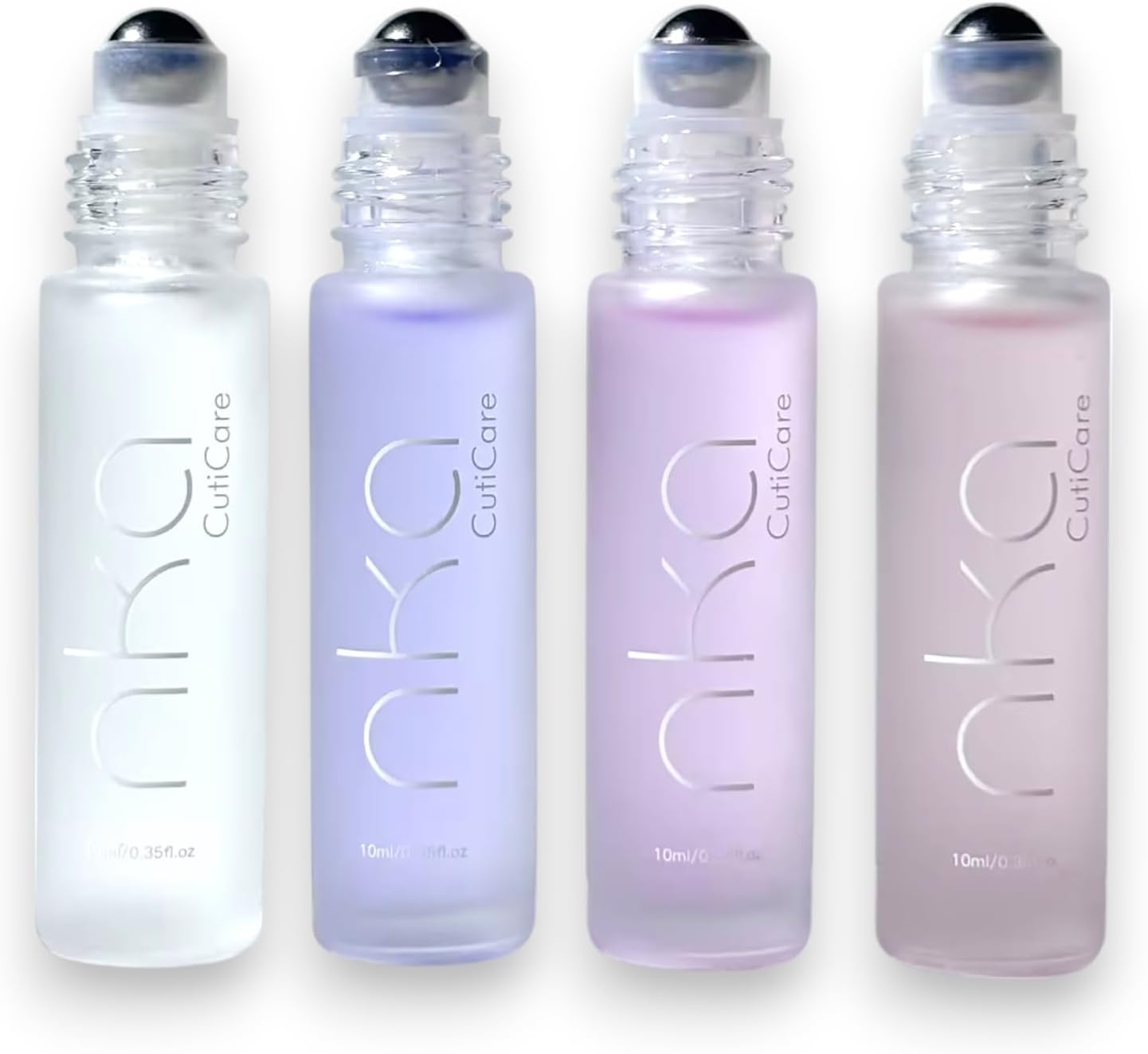 NKA CutiCare Organic Cuticle Oil, 10ml, Roll-on Bottle, Nourishing Moisturising Nail and Hand Care (10ml, Peach)