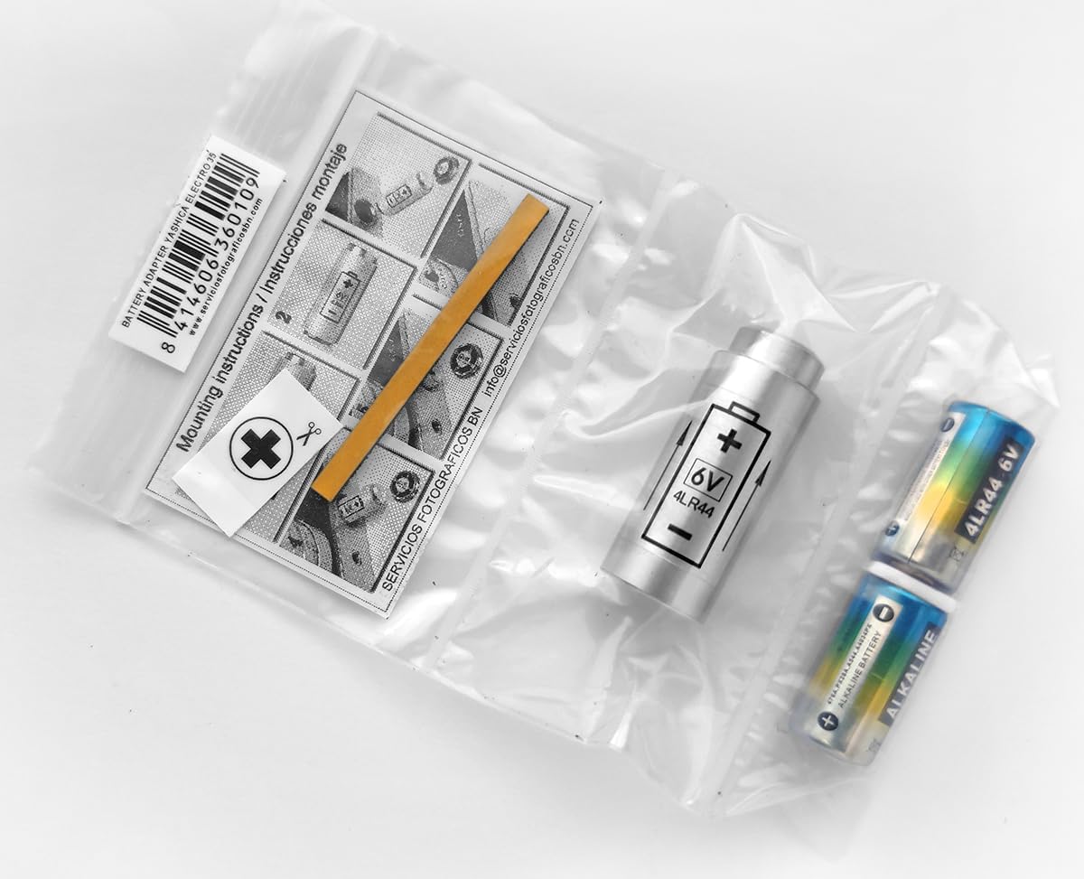 Adaptor + 2 Batteries for Yamaha Electro 35, (GL, GSN, GTN, GT, G, GS), AX SLR and MG1 - (PX32 to 4LR44)