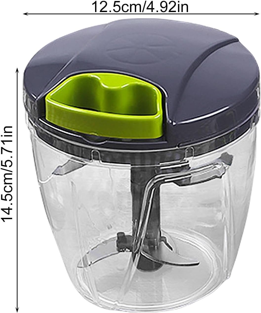 Vgvgaj Manual Onion Chopper | Hand String Garlic Grinder - Vegetable Blender Food Processor Quiet Efficient Kitchen Tool for Veggies Ginger Fruits Nuts