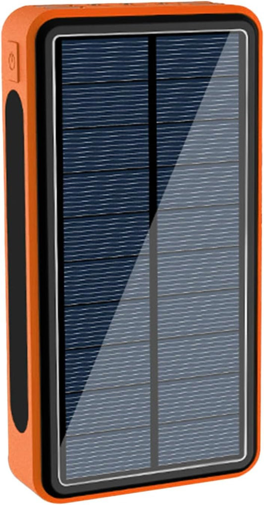 Solar Power Bank - Smartphone Panel Bank, Large Capacity Solar Charger Mobile Phone Powers, Support 4 Electronics Equipment for Adults Teens Men Women Students Commuting