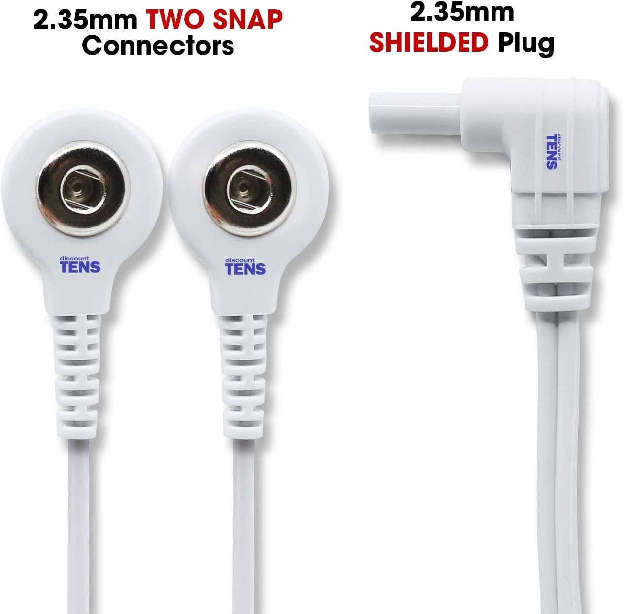 Tens Lead Wire, 2 Snaps, Discount TENS Brand