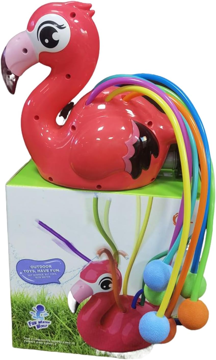 Kids Sprinkler Game, Rotating Outdoor Spray Play Toy, 7.49 x 7.49 x 4.73 Inches, Rotating Sprinklers, Fun Splashing Water Games for Backyard, Garden, Lawn, Deck Plays, Multicolour