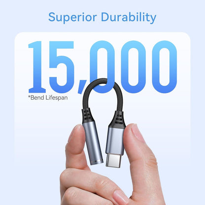 USB C to 3.5mm Headphone Adapter Jack Audio Adapter Cable Cord for iPhone 16/15 Pro/Max/Plus Samsung Fold/Flip 6 5 S25 S24 FE Plus Ultra Google Pixel 9, for iPad 10th Pro Mini 6 Air