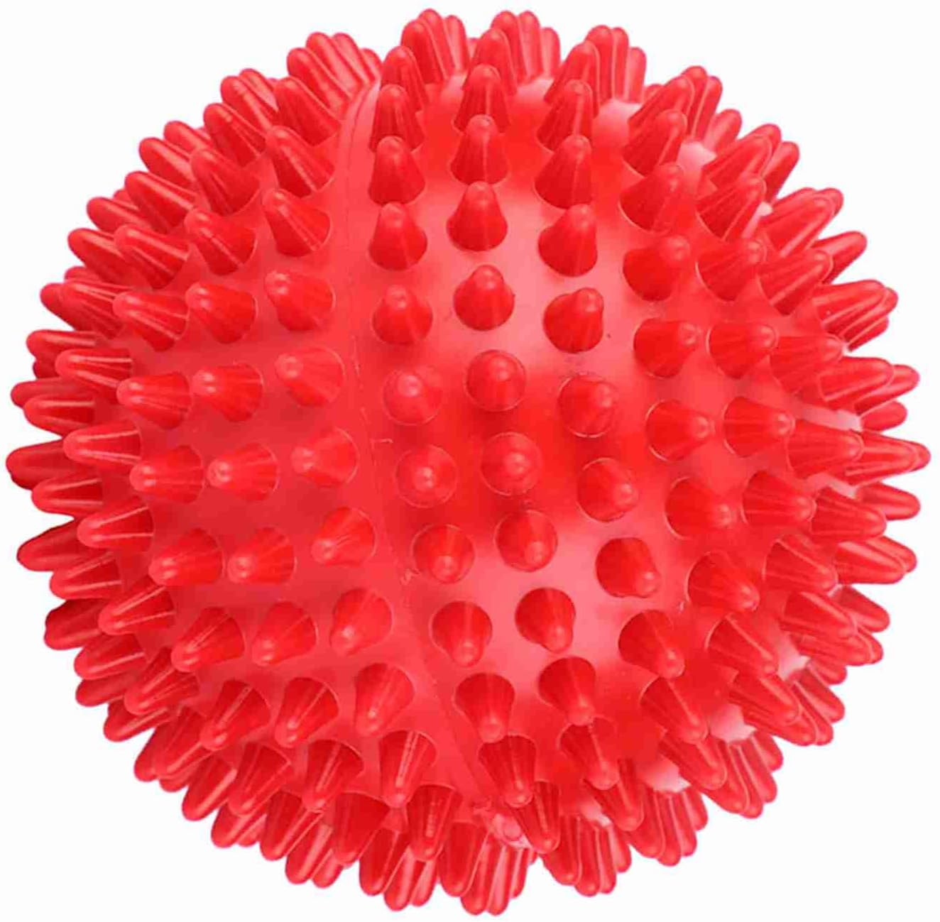 Fictory Red Spiked Massage Ball Muscle Relief Pain Recovery Portable Fitness Tool 3"