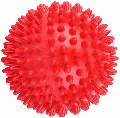 Fictory Red Spiked Massage Ball Muscle Relief Pain Recovery Portable Fitness Tool 3"