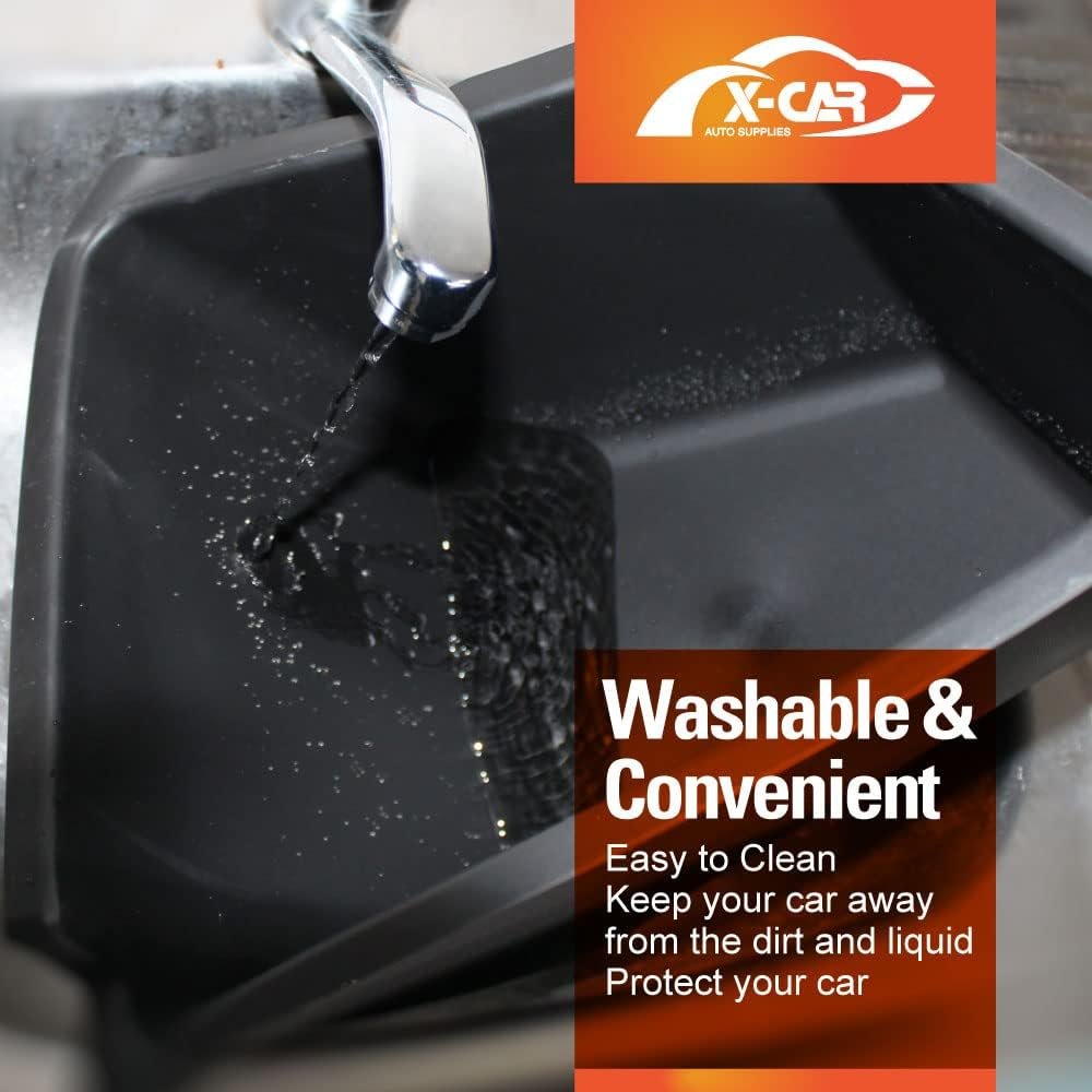 X-CAR Car Rear Trunk Storage Box Trunk Organizer Side Packets Tray Bins Compatible with Tesla Model Y 2022-2025