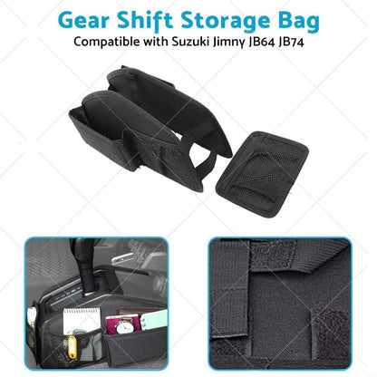 Car Gear Shift Storage Bag Organizer Tray Suitable for Suzuki Jimny 2019 2020 2021 2022 2023 JB64, JB74 Car Interior Accessories