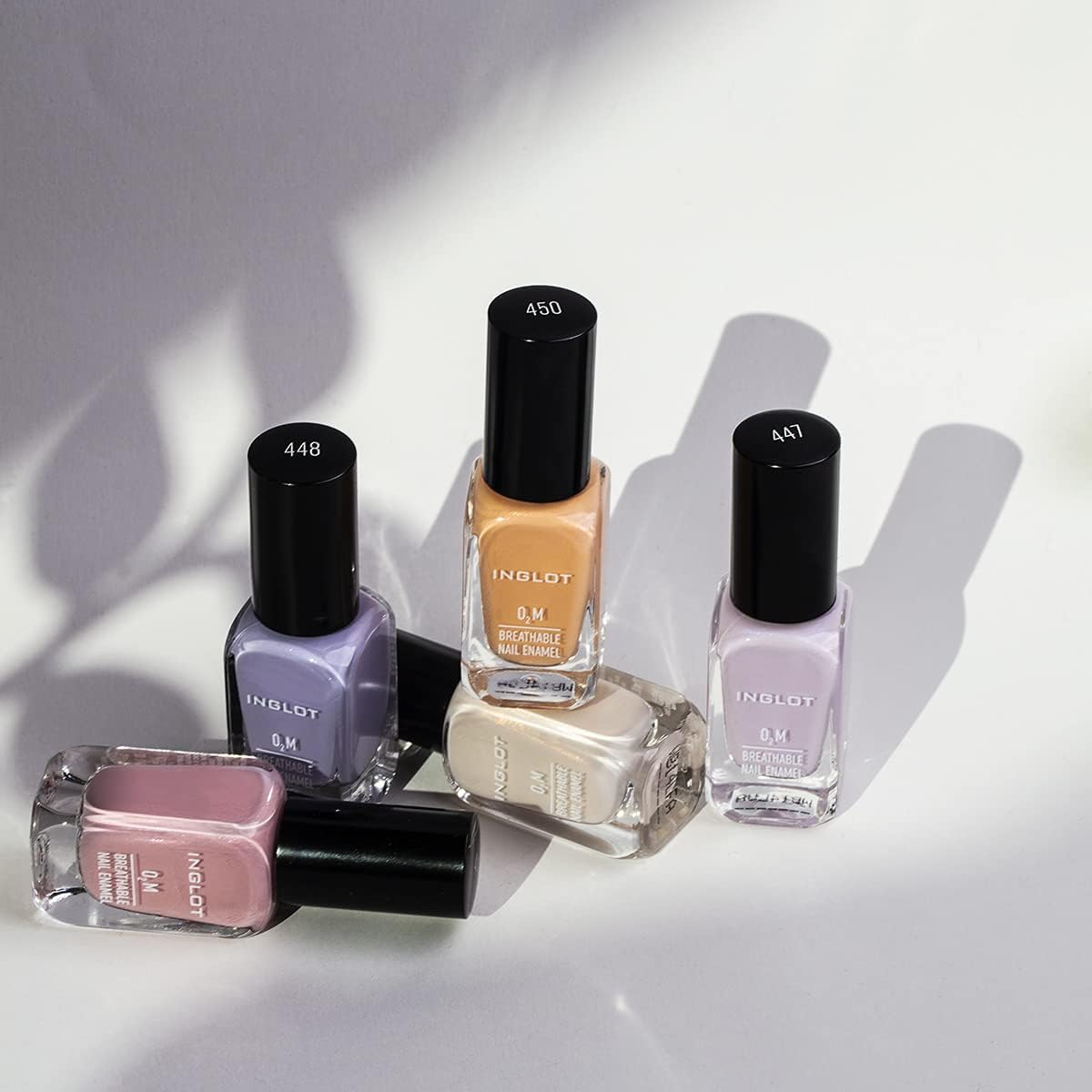 INGLOT O2M Breathable Nail Polish | Long Lasting | Quick Drying | Easy to Apply | Wide Range of Colours | Nail Polish | 12ml : 412