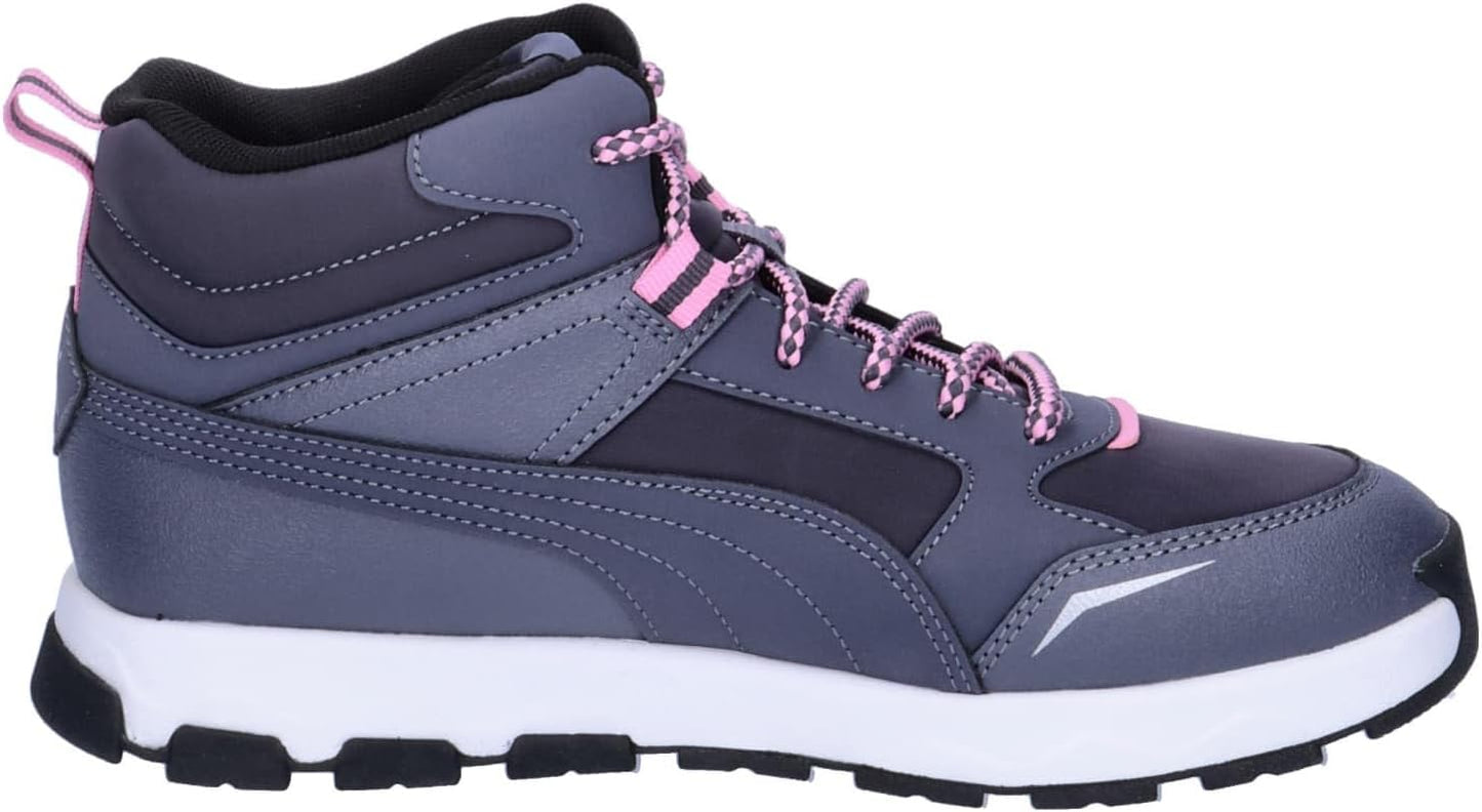 Puma JR 397644 Evolve Trail Sneakers, Kids, Galaxy Tech Gray/Mauve Out (03), 25.0 cm