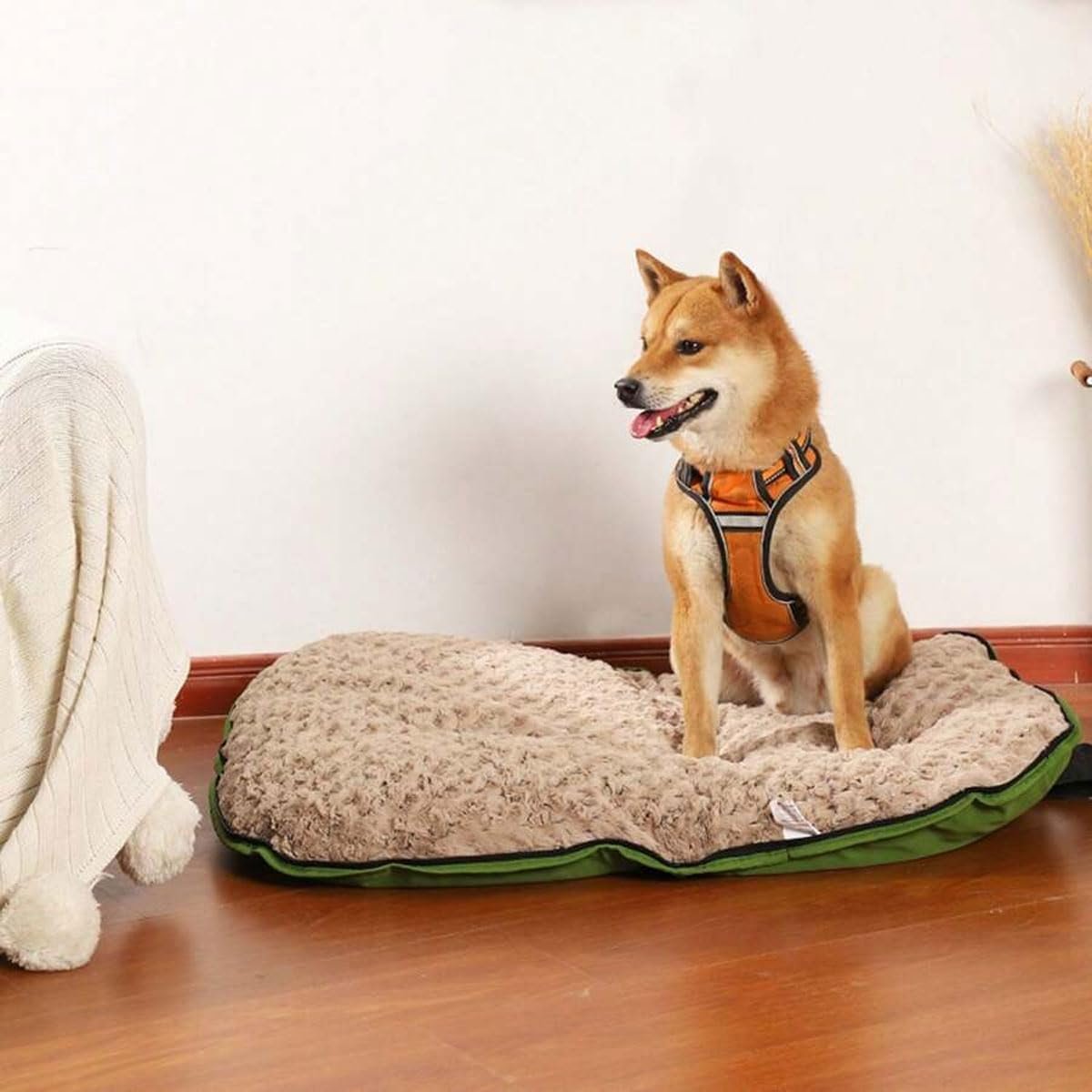 AIMALL Portable Waterproof Dog Mat â€“ Foldable Pet Bed with Zipper, Outdoor Travel Cushion for Cats & Dogs, Teflon Fabric, Easy to Carry & Clean