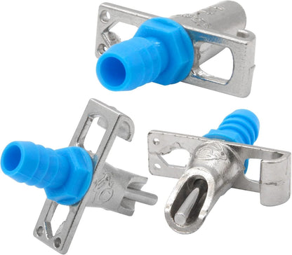 Zarique Automatic Rabbit Watering Kit Include 6 Nipple Drinker Feeders, ID 5/16" Hose, Barb Fittings to G1/2" Thread Connector,Rodent Poultry Watering System Bucket Connector,Animal Water Dispenser