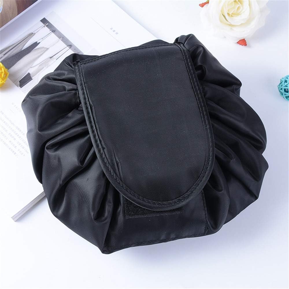 MUXItrade Cosmetic Bag, Beauty Case Make Up Bag, One-Step Organizer, Make Up Bag for Lazy Ladies, Black, Black