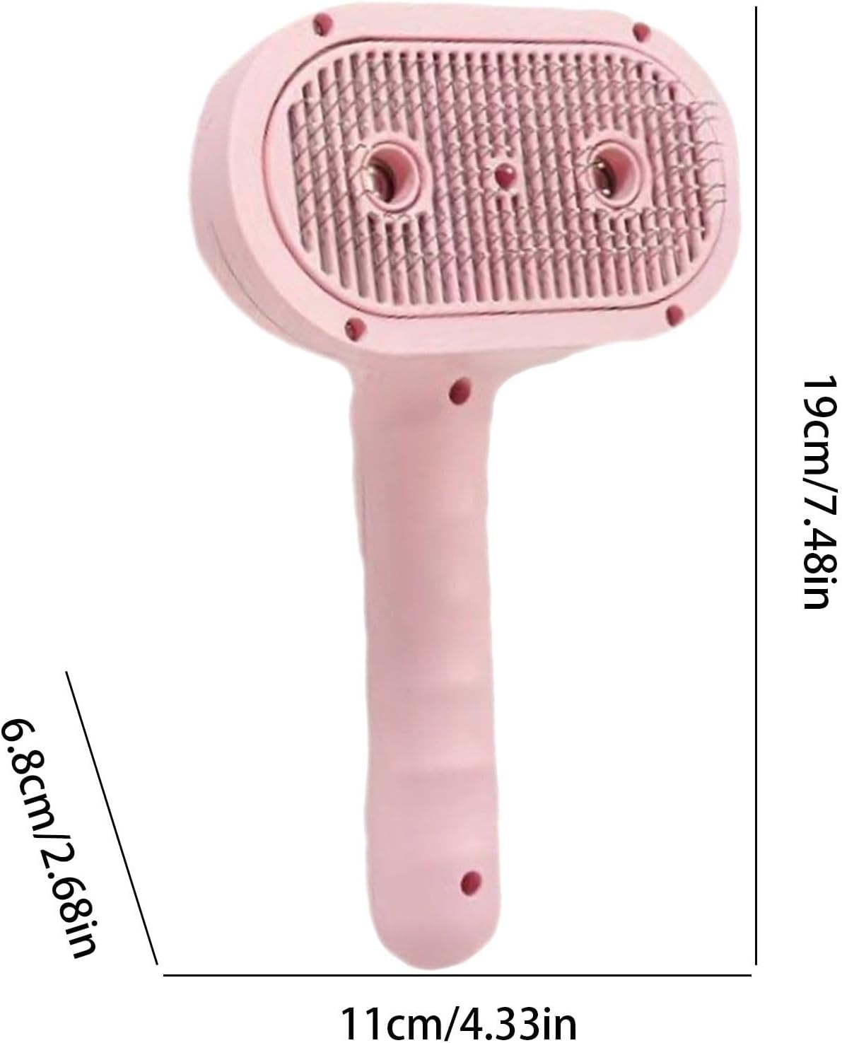 Cats Spray Brush, Multifunctional Dog Massager Brush, 7.48x4.33x2.68 Inches Ergonomic Design & Comfort, Pet Grooming Steamy Comb for a Pleasant Hygiene Experience.