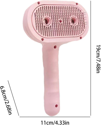 Cats Spray Brush, Multifunctional Dog Massager Brush, 7.48x4.33x2.68 Inches Ergonomic Design & Comfort, Pet Grooming Steamy Comb for a Pleasant Hygiene Experience.