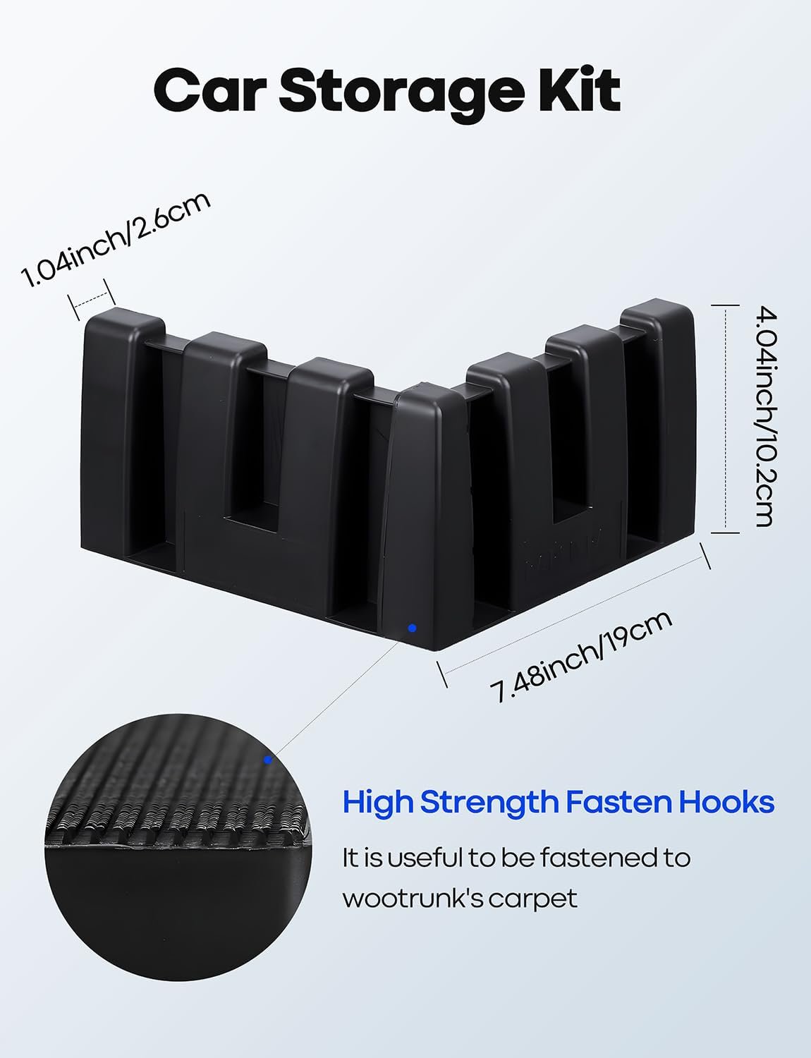 1 Set Multipurpose Car Trunk Organizer Blocks - Plastic Cargo Dividers for SUV/Truck/Car，Maximize Trunk Space