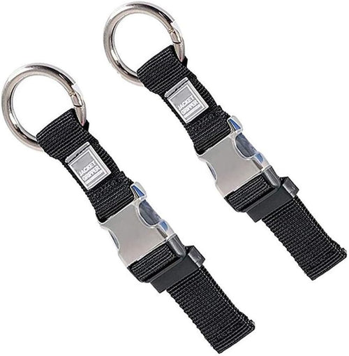 2PCS Heavy Duty Add a Bag Luggage Strap Jacket Gripper,Carry-on Baggage Suitcase Straps Belts Travel Accessories (Black)