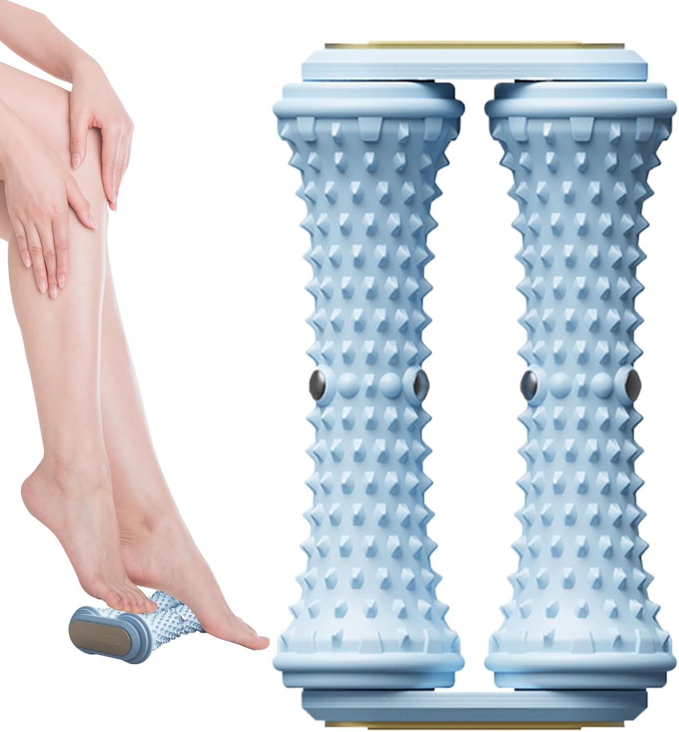 Rullo Per Piedi - Massaggiatore Plantare Riflessologia | Rullo Antiscivolo Portatile per Casa Palestra Viaggio Benessere Anziani Relax Post Allenamento