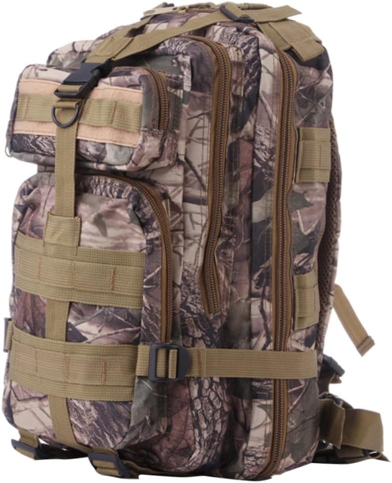 Kisangel Small Hiking Backpack Camouflage -35l Men's Travel Pack Outdoor Adventure Gear