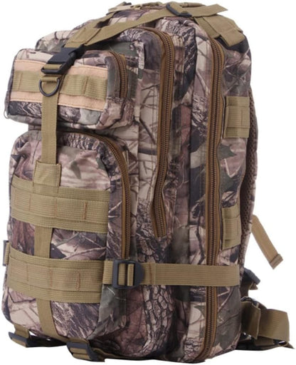 Kisangel Small Hiking Backpack Camouflage -35l Men's Travel Pack Outdoor Adventure Gear