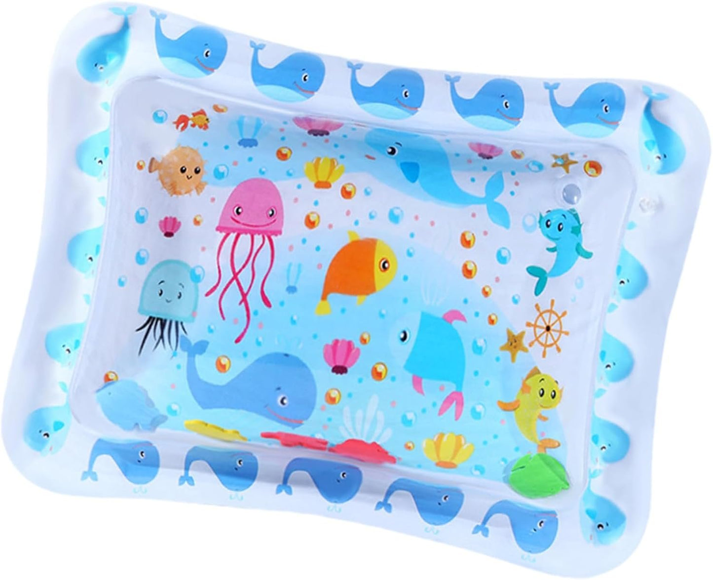 Jubilofex Tappetino Sensoriale Acquatico,Tappetino Pieghevole per Gatti con Effetto Acqua - Accessorio per Animali Domestici Gonfiabile Rinforzato per Casa Interni Esterno Soggiorno Camera da Letto