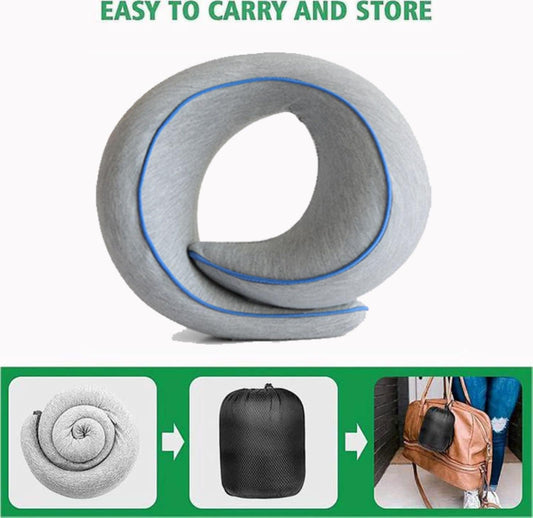 Chin Supporting Travel Pillow- Keeps The Head from Falling Forward - Comfortably Supports The Head, Neck and Chin in Any Sitting Position, Portable U Pillows for Cars, Airplane, Office. Adult Size