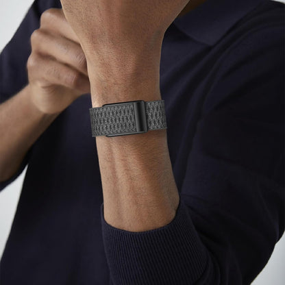 Pashm Stretchy Bands Compatible with Whoop 4.0 for Women Men, Adjustable Sport Comfort Nylon Stretchy Elastic Braided Wristbands for Whoop 4.0 Wearable Health, with U Shapped Connector