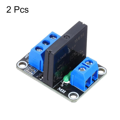 MECCANIXITY 2 Pcs DC 5V 1 Channel Relay Module Switch Board Shield 2A Low Level Trigger for Electronics Industrial Home Automation