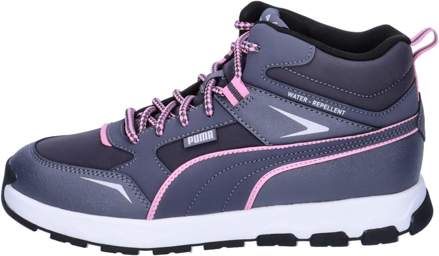 Puma JR 397644 Evolve Trail Sneakers, Kids, Galaxy Tech Gray/Mauve Out (03), 25.0 cm